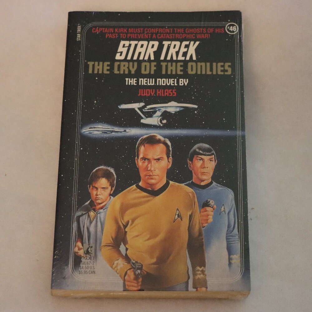 The Cry of the Onlies Novel by Judy Klass,  Star Trek Paperback book